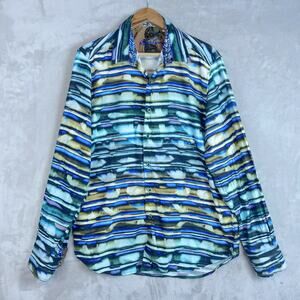 Robert Graham Hooligans Shirt Men's XL Flip Cuff Skull Skeleton Limited Edition